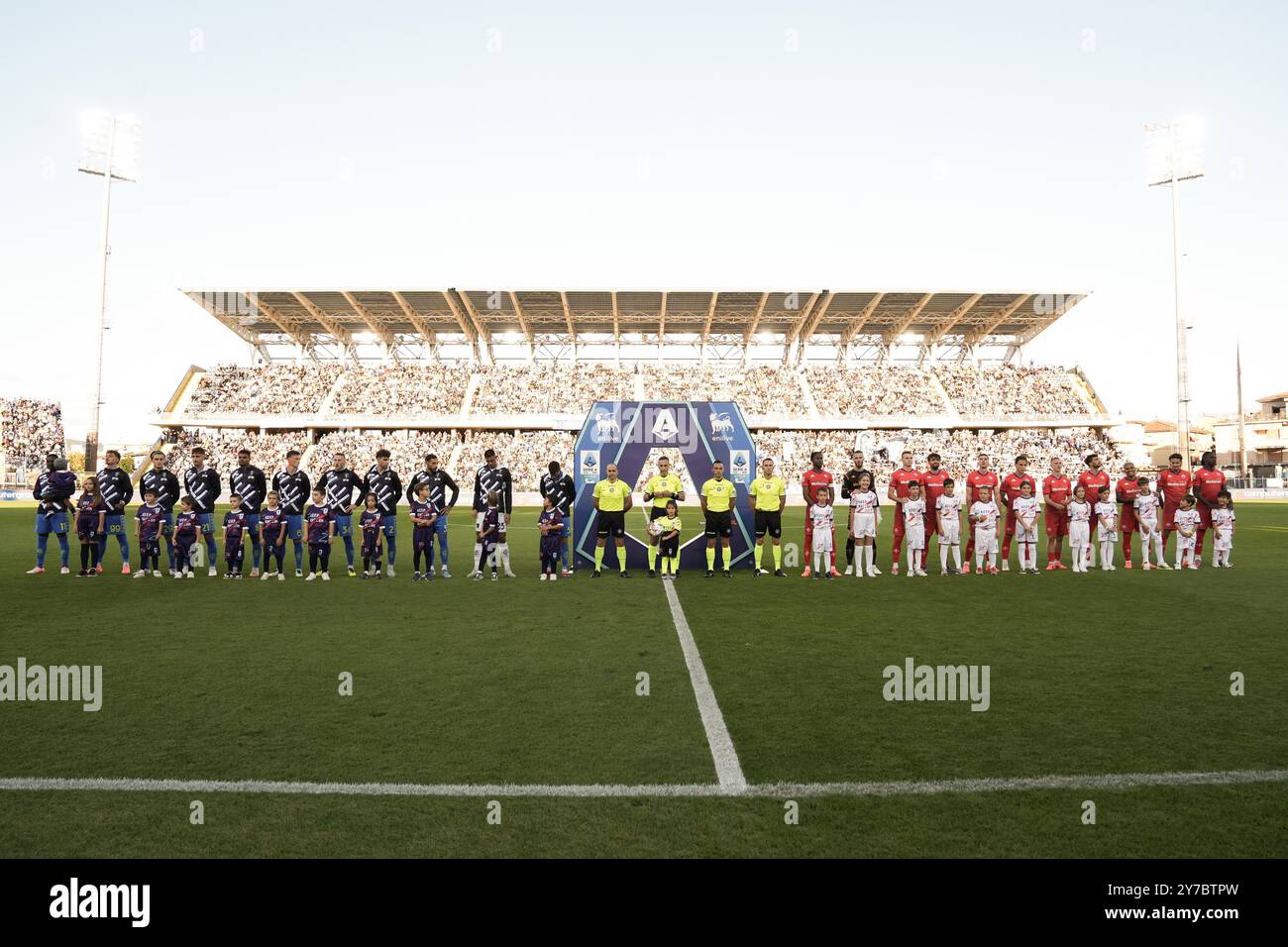 Empoli, Italia. 29 settembre 2024. Schieramento durante la partita di serie A Enilive 2024/2025 tra Empoli e Fiorentina - serie A Enilive allo Stadio Carlo Catellani - Sport, calcio - Empoli, Italia - domenica 29 settembre 2024 (foto di massimo Paolone/LaPresse) crediti: LaPresse/Alamy Live News Foto Stock