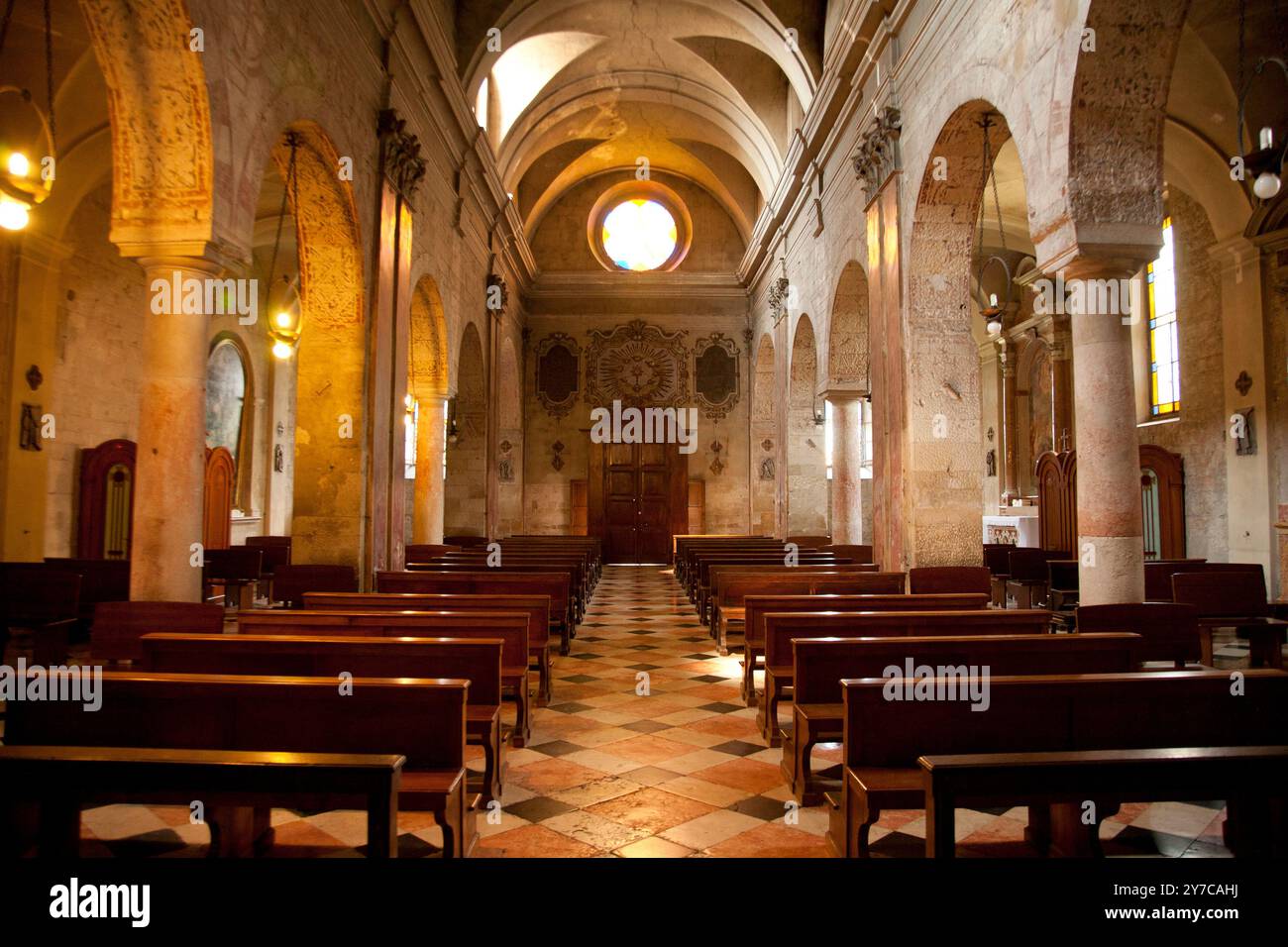 Pieve di San Floriano Martire, San Pietro in Cariano, Provincia di Verona, Valpollicella. Veneto Italia Foto Stock