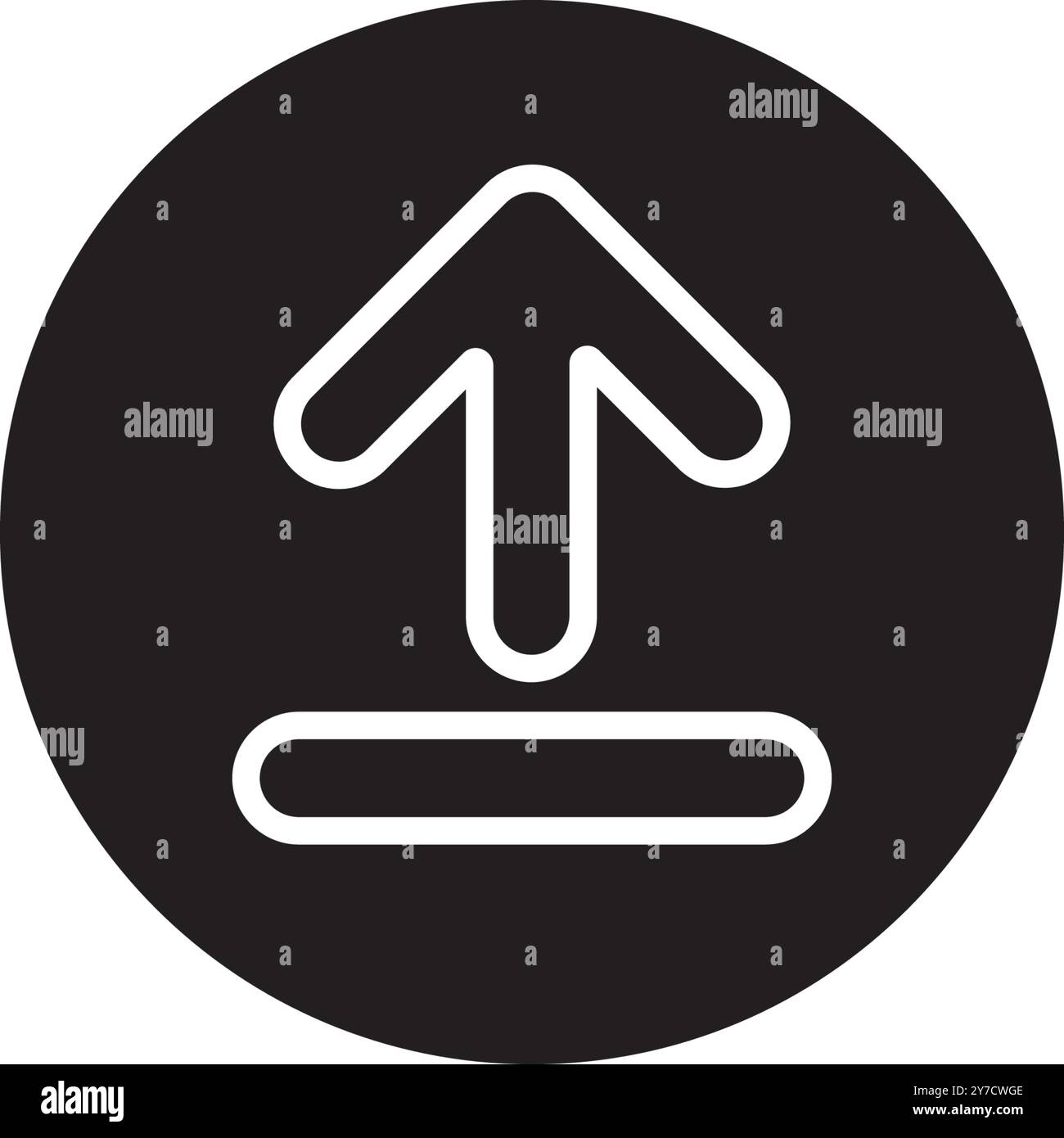 caricare il design del logo dell'illustrazione vettoriale dell'icona Illustrazione Vettoriale