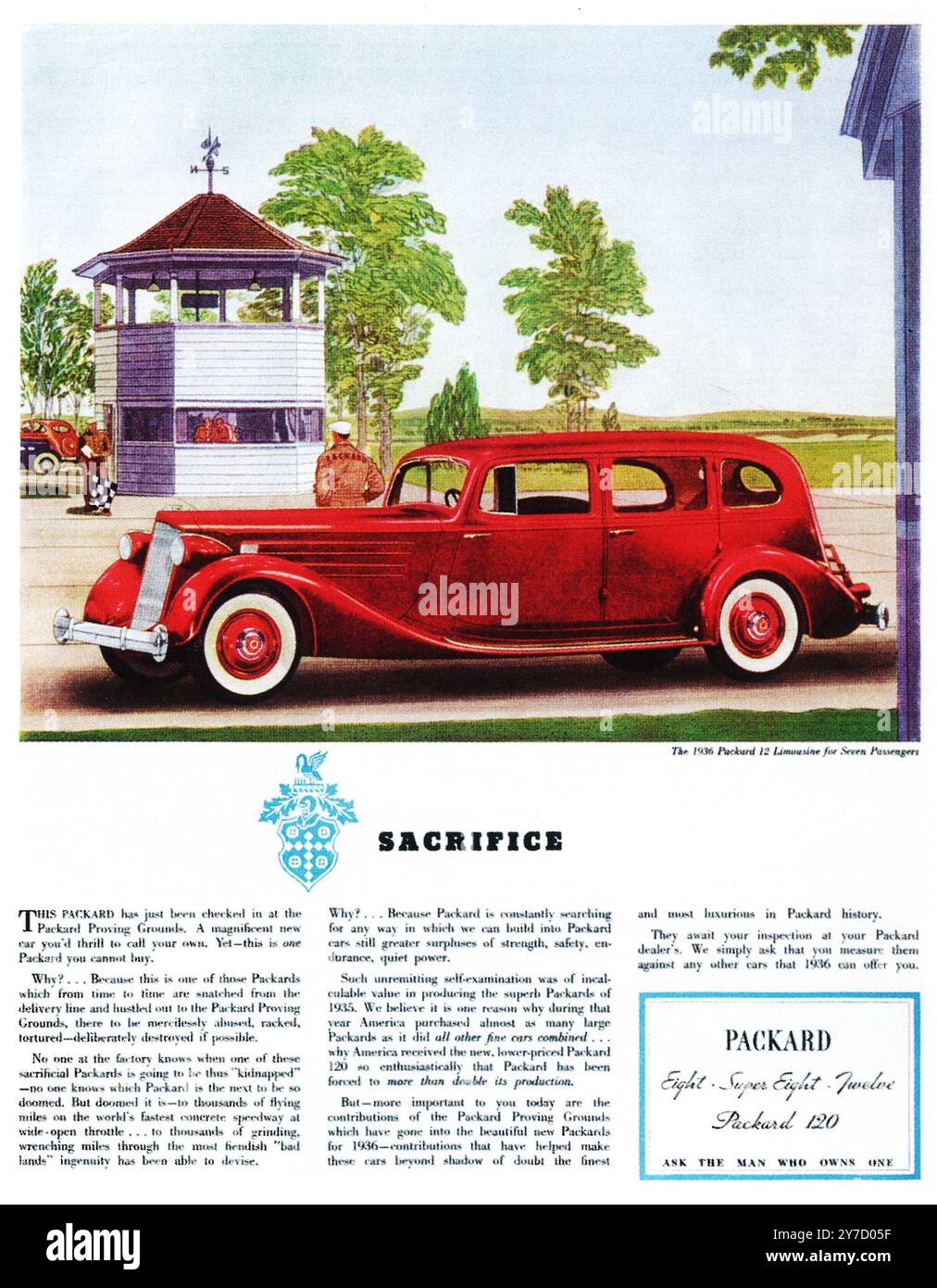 1936 Packard Twelve Limousine per 7 passeggeri ad Foto Stock