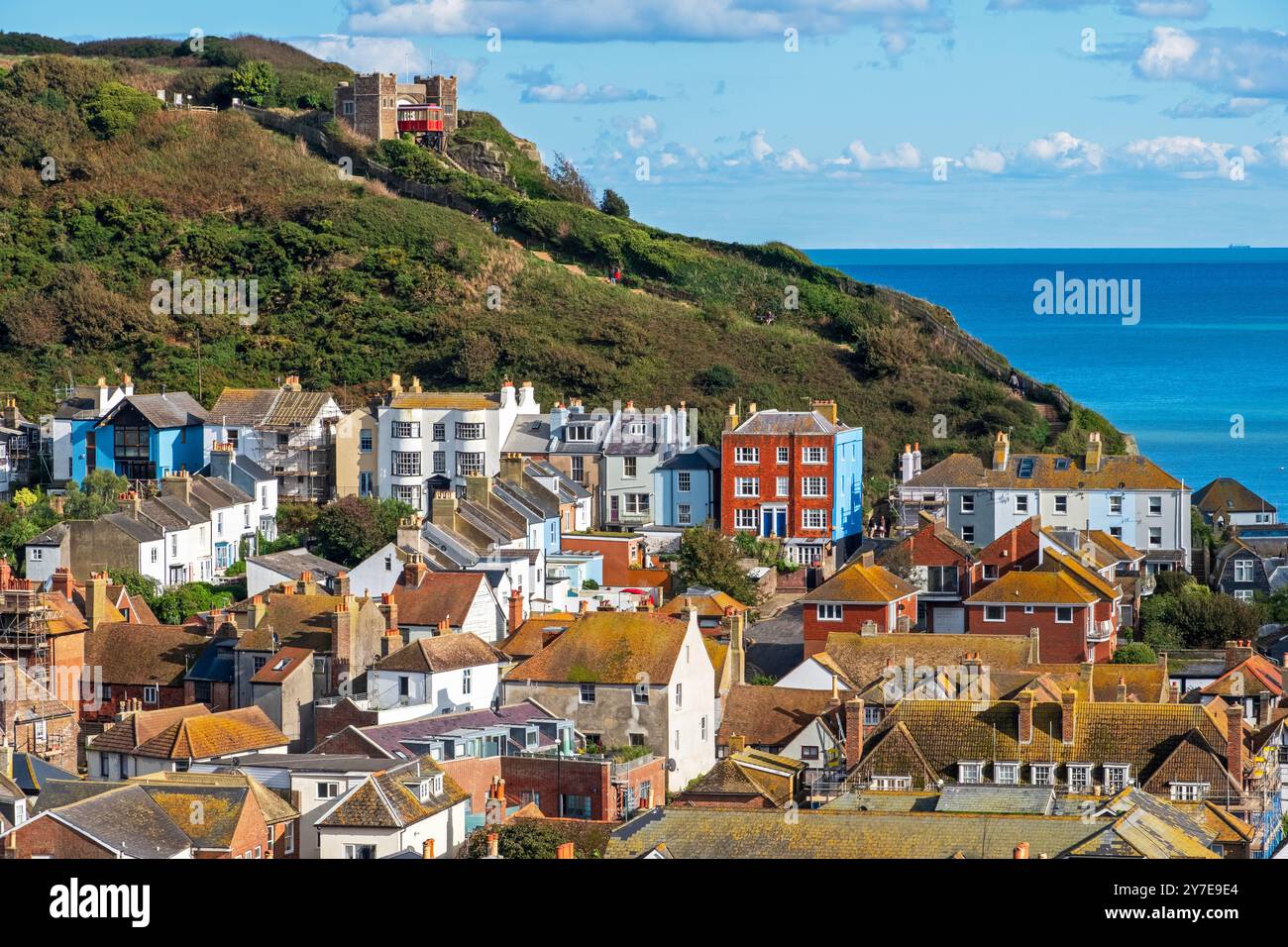 Hastings Old Town Foto Stock