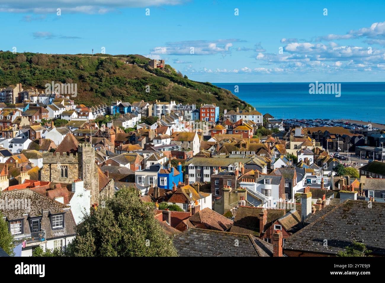 Hastings Old Town Foto Stock