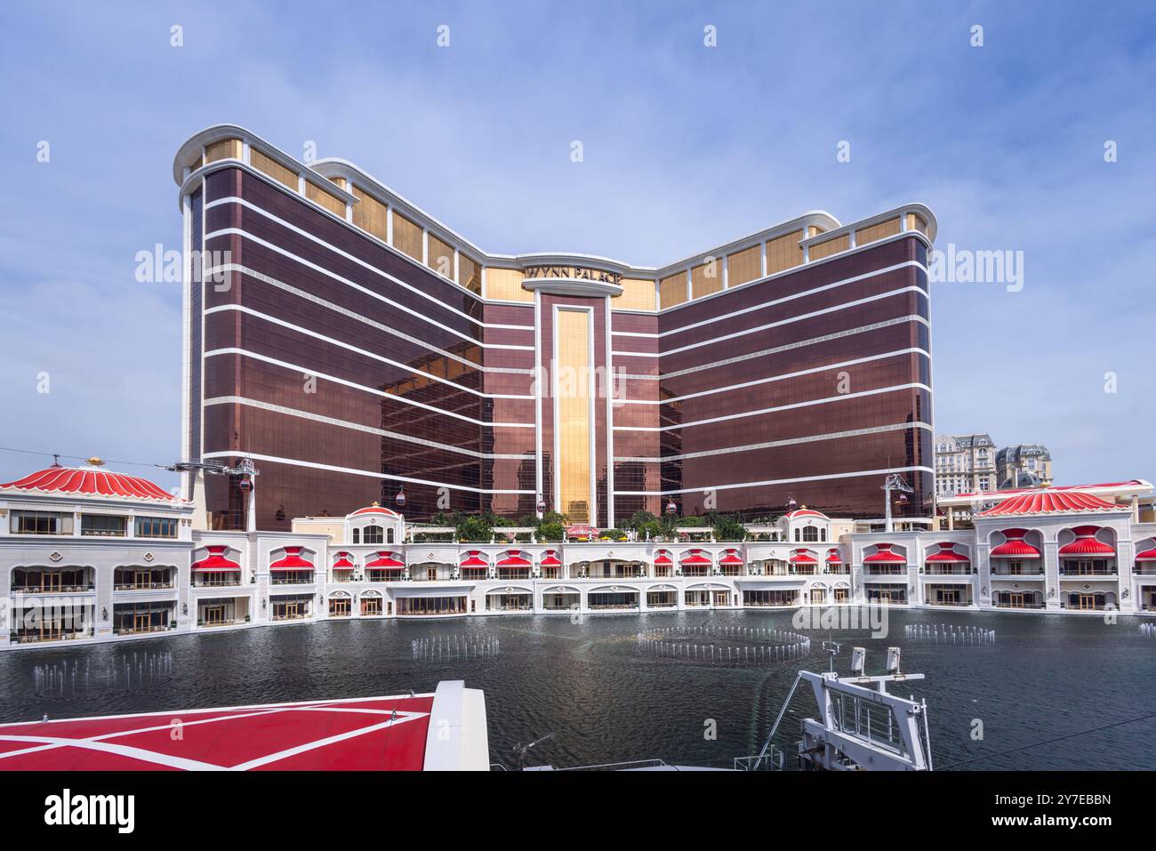 Wynn Palace Macau Hotel Casino vista esterna con fontane Foto Stock