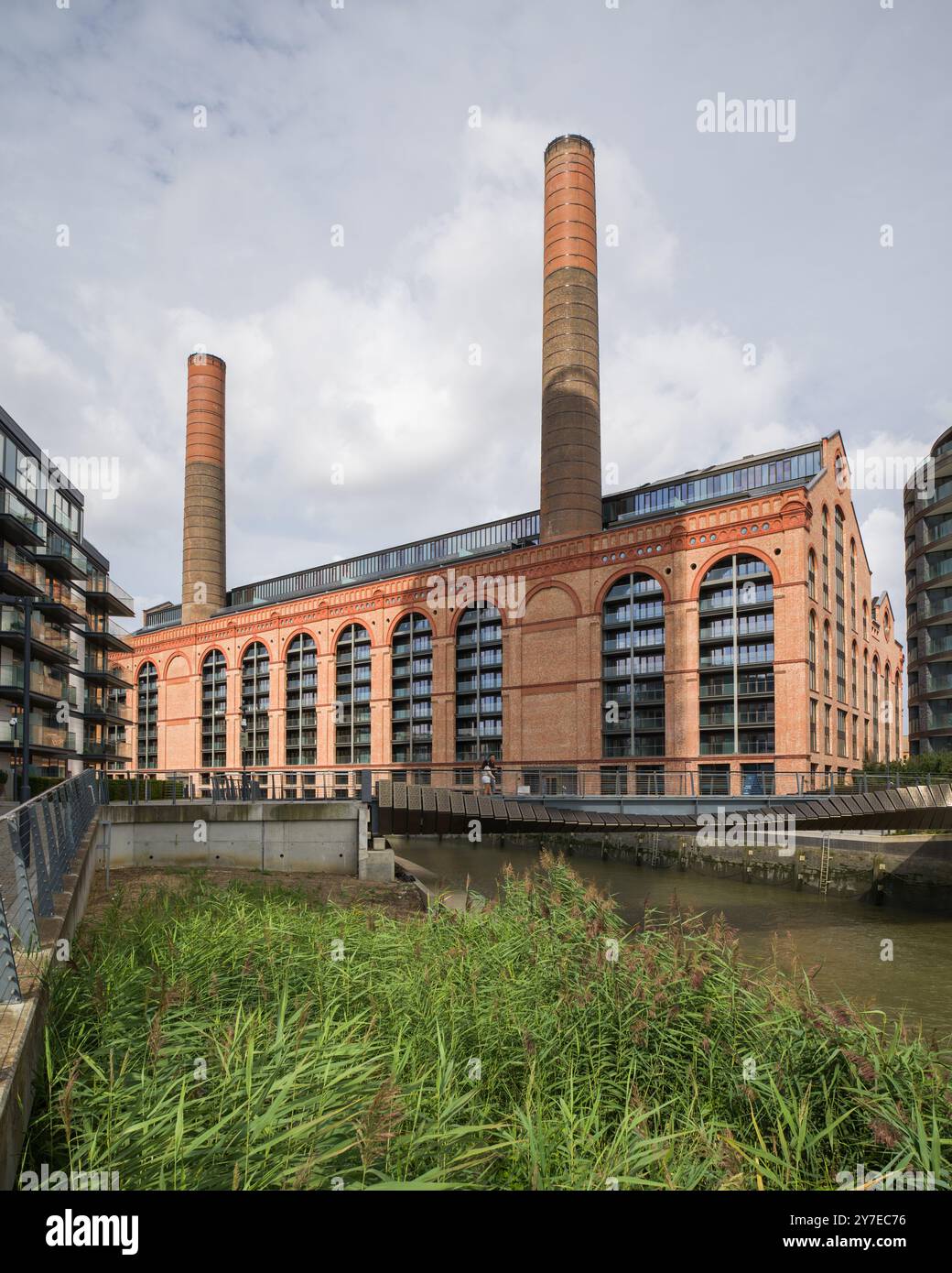 Lots Road Power Station riqualificazione appartamenti di lusso chiamati Powerhouse Foto Stock