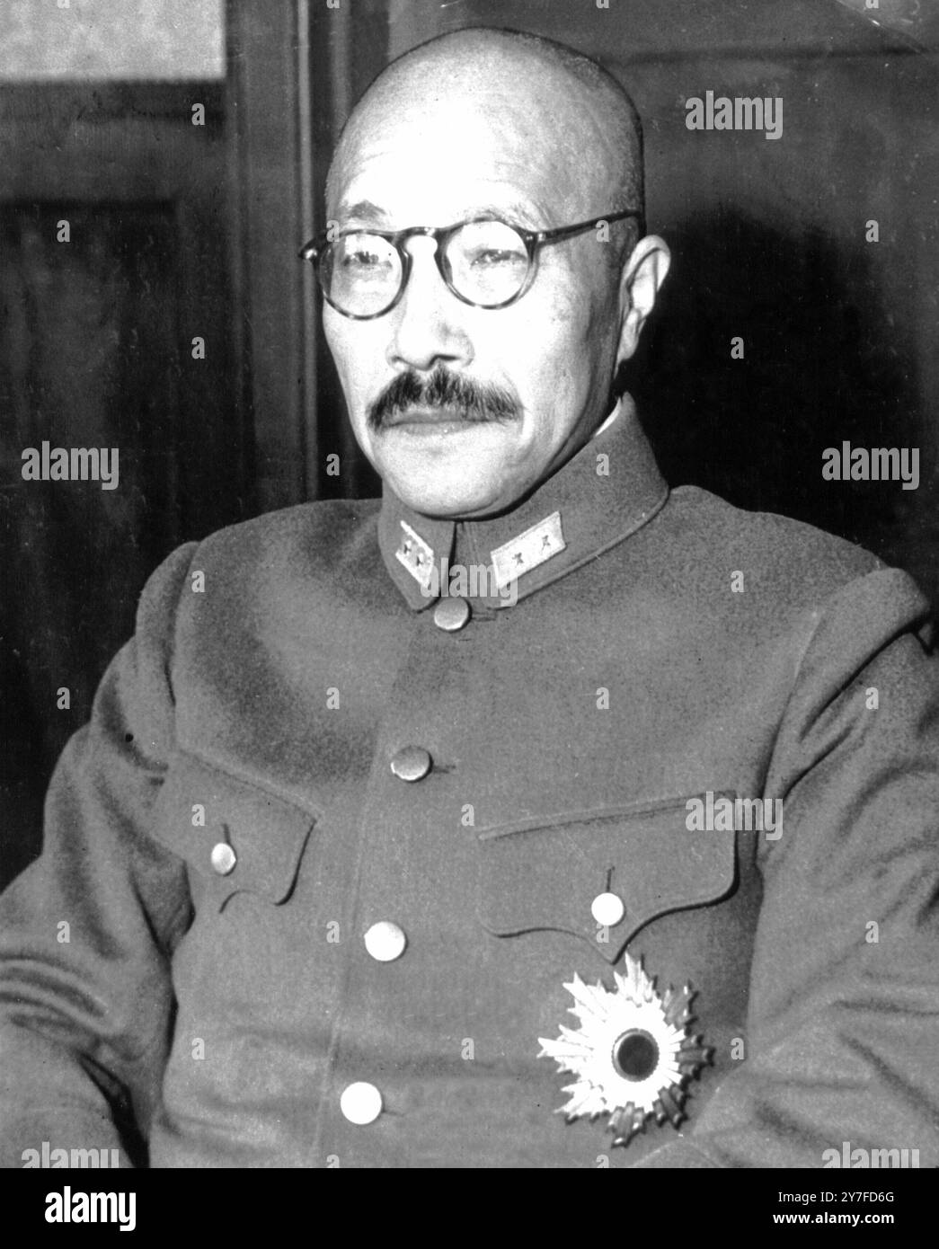 Generale Hideki Tojo Premier giapponese 1941. Foto Stock