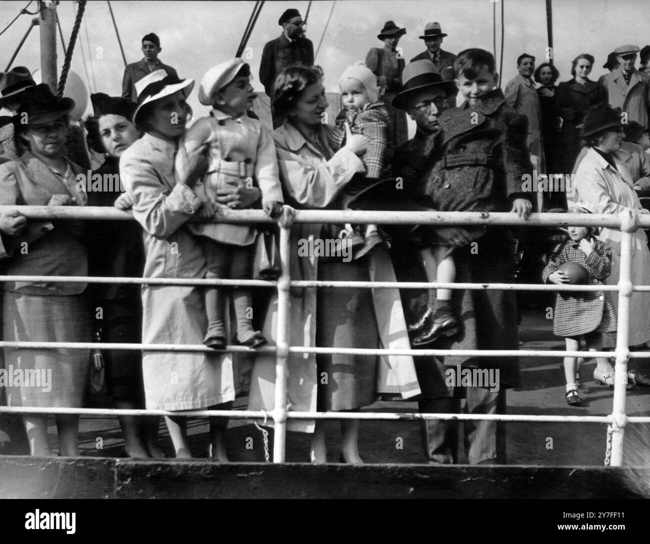 Southampton - i rifugiati ebrei tedeschi arrivano sulla linea "Rakotis". 21 giugno 1939 Foto Stock