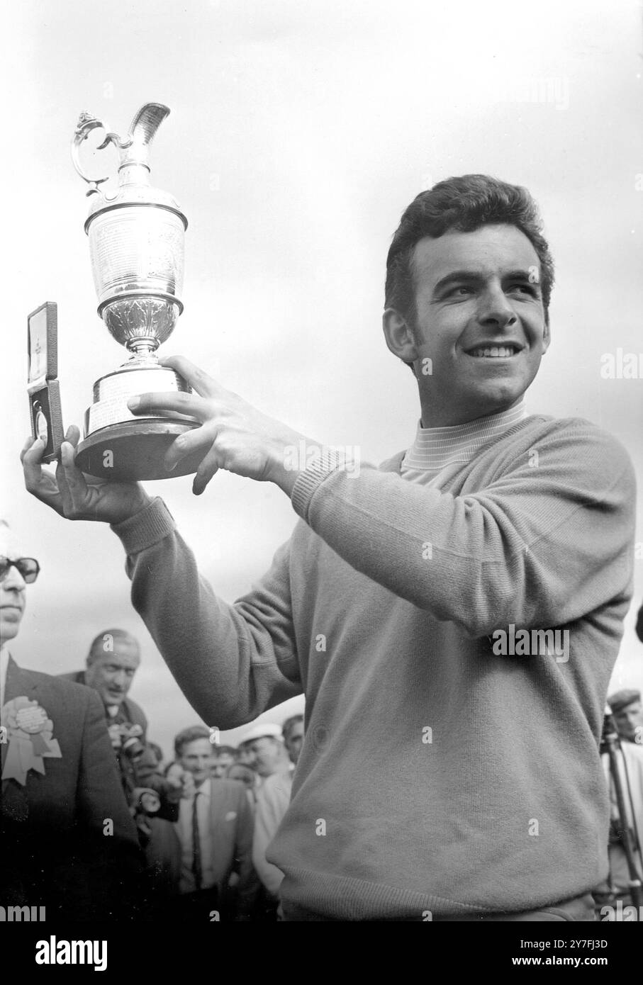 Tony Jacklin - il primo britannico a vincere il British Golf Open Championship per diciotto anni 13 luglio 1969 Foto Stock