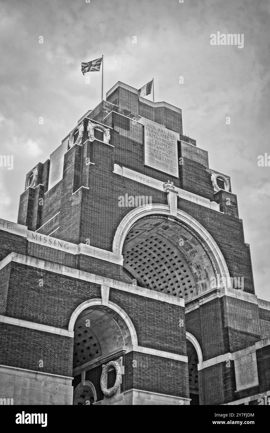 Thiepval Memorial alla scomparsa della somme, Piccardia, Francia Foto Stock