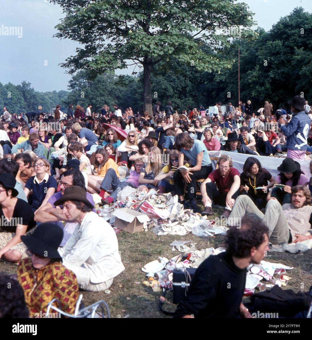 Olanda. Rotterdam. Pop Festivel anni '1970 Foto Stock