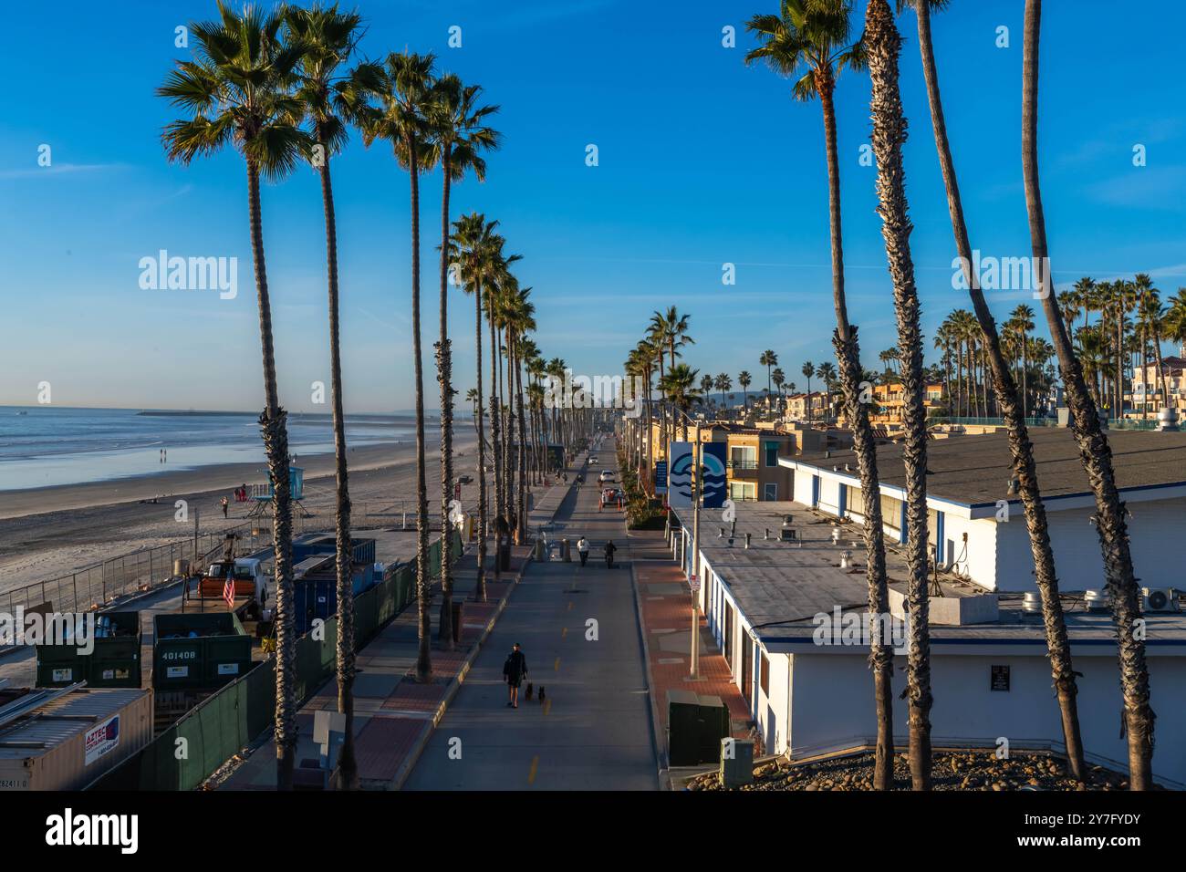 La bellissima città di Oceanside, California Foto Stock