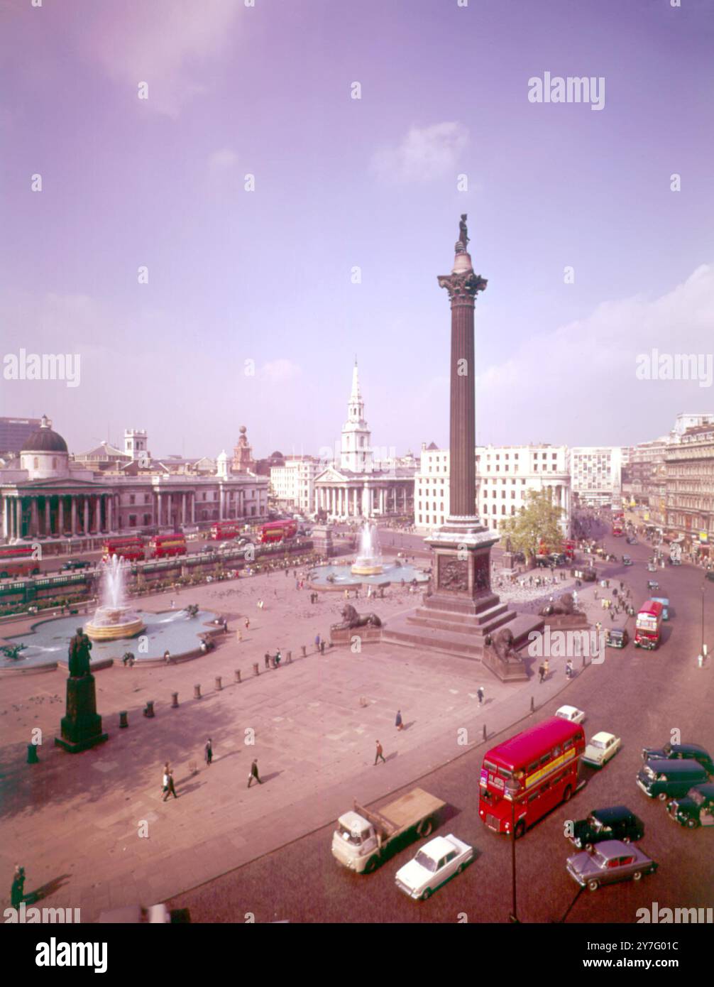 Londra : Trafalgar Square Foto Stock