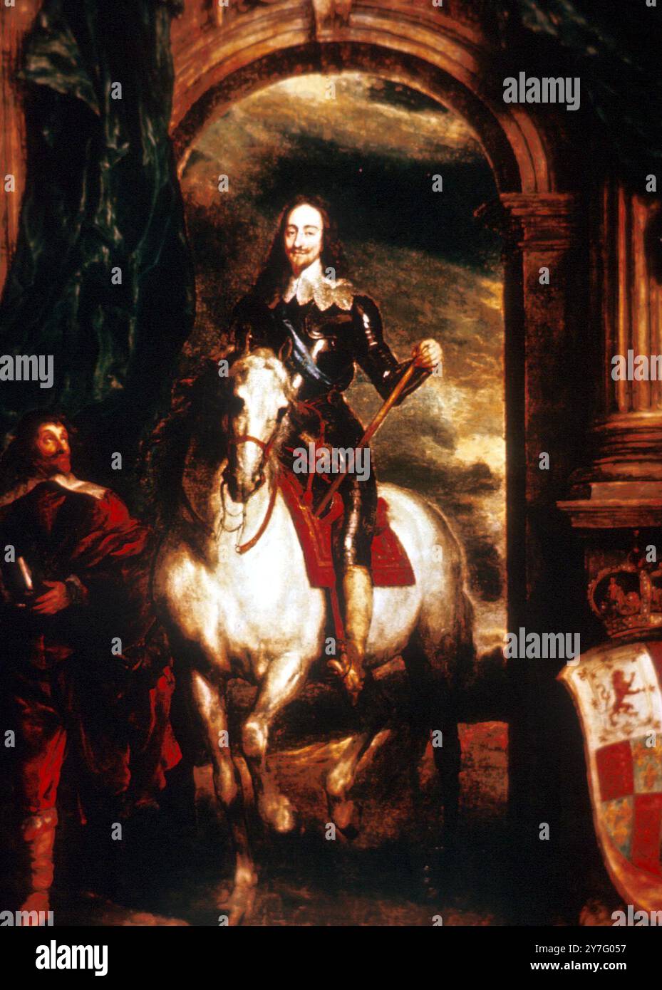 Ritratto di Carlo i di Anthony Van Dyck Foto Stock