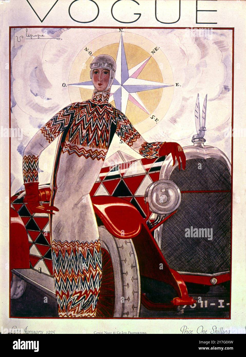 Copertina della rivista Vogue fine gennaio 1925 Foto Stock