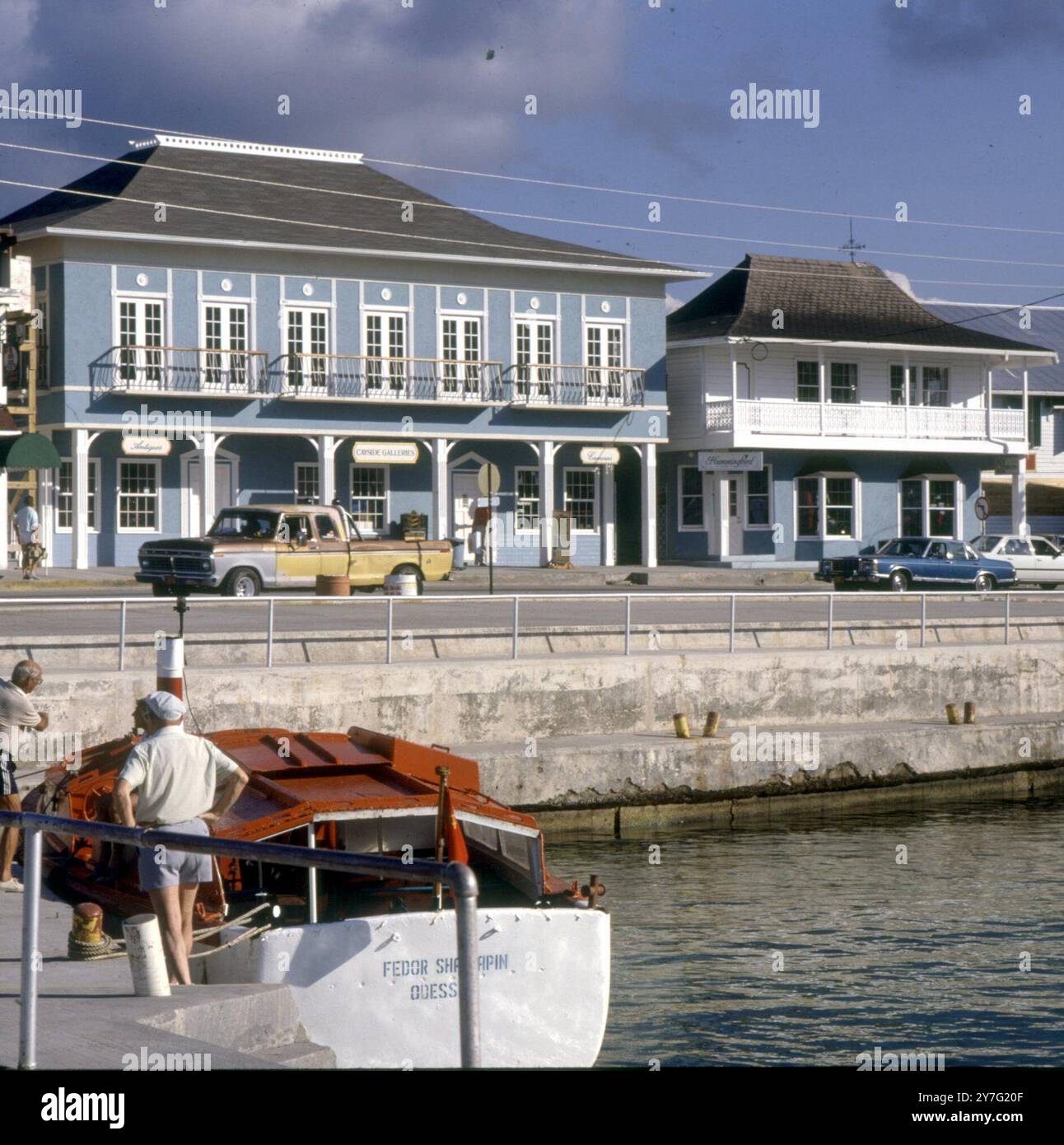 Il porto delle Isole Cayman Foto Stock