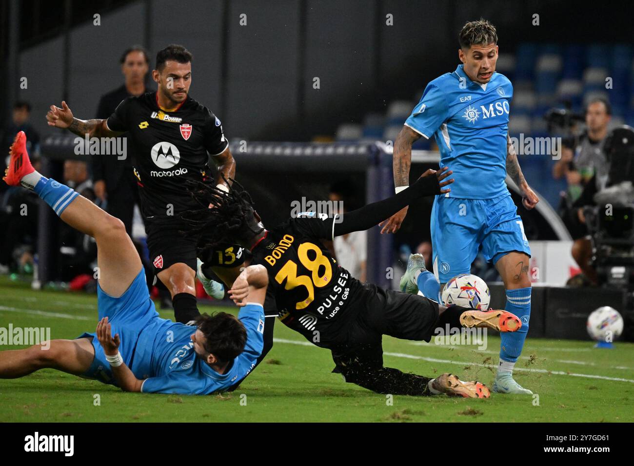 Napoli, Italia. 30 settembre 2024. Italia, 29 marzo 2024: Mathias Olivera durante il campionato italiano di serie A 2024-2025 partita di calcio tra Napoli e Monza allo stadio di Maradona, Italia (felice De Martino/SPP) credito: SPP Sport Press Photo. /Alamy Live News Foto Stock