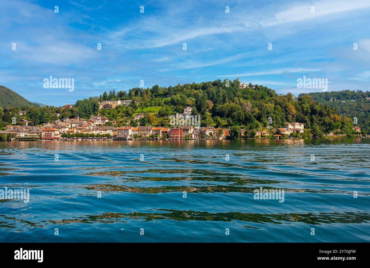 Italia Piemonte Provincia di Novara Orta - dal lago Foto Stock