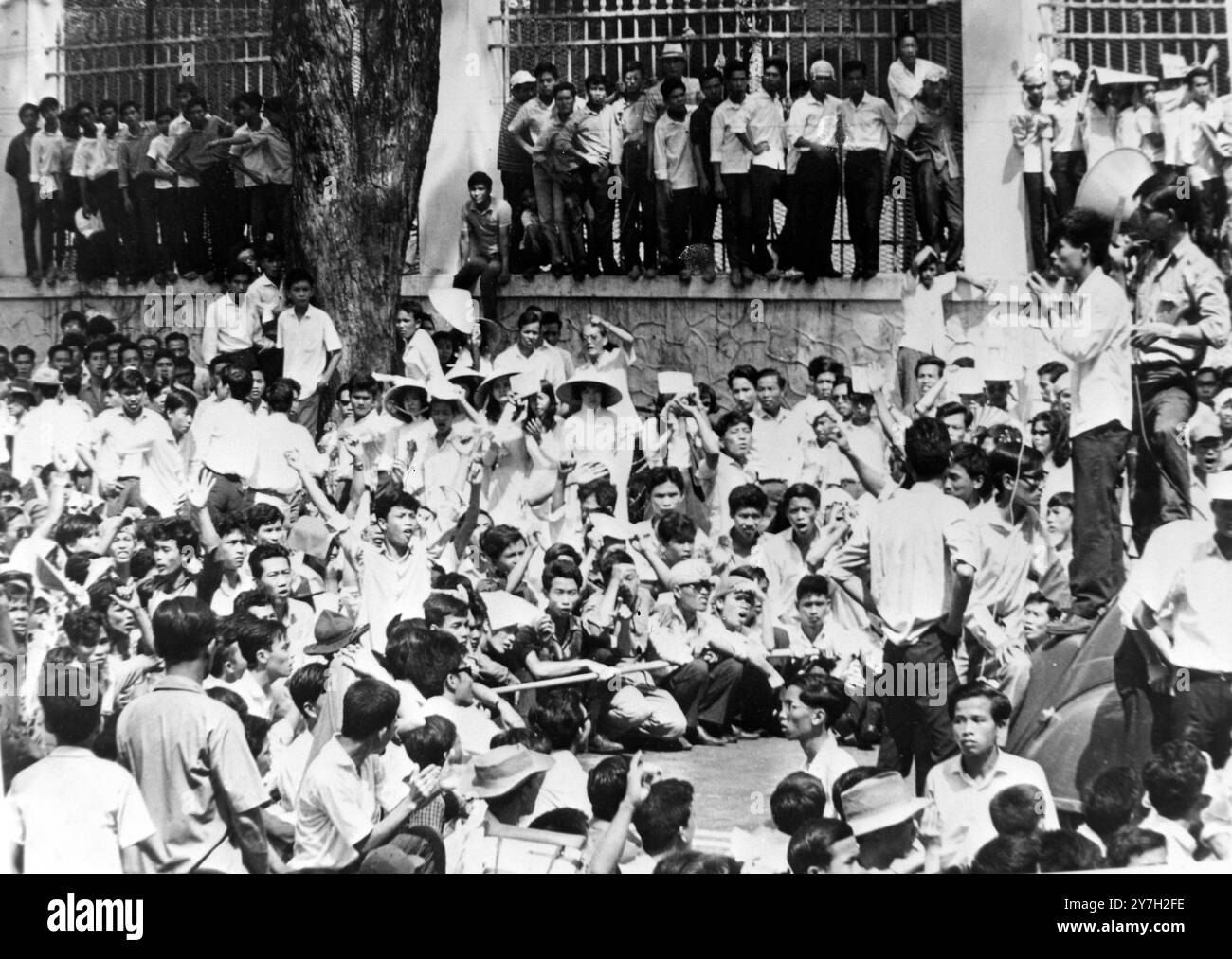 MANIFESTAZIONI DI GUERRA IN VIETNAM A SAIGON, VIETNAM DEL SUD; 29 AGOSTO 1964 Foto Stock