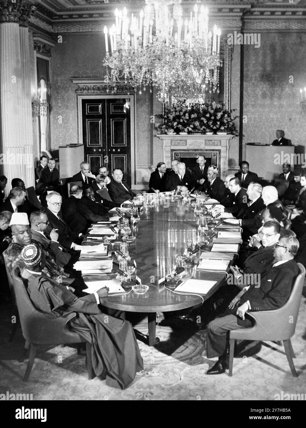 POLITICI ALLA CONFERENZA DEL COMMONWEALTH A LONDRA / ; 8 LUGLIO 1964 Foto Stock