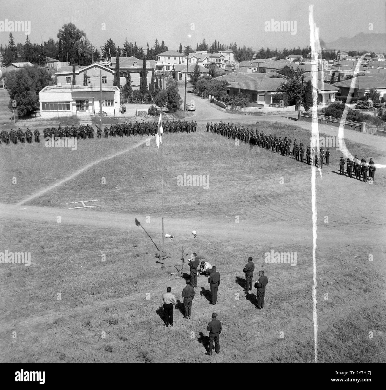 CERIMONIA DEL GIORNO DELL'ESERCITO FINLANDESE A NICOSIA, CIPRO; 5 GIUGNO 1964 Foto Stock