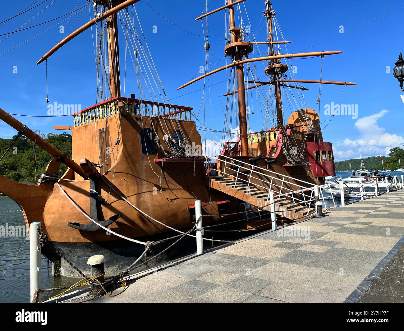 Nave pirata - Immagine stock catturata con smartphone