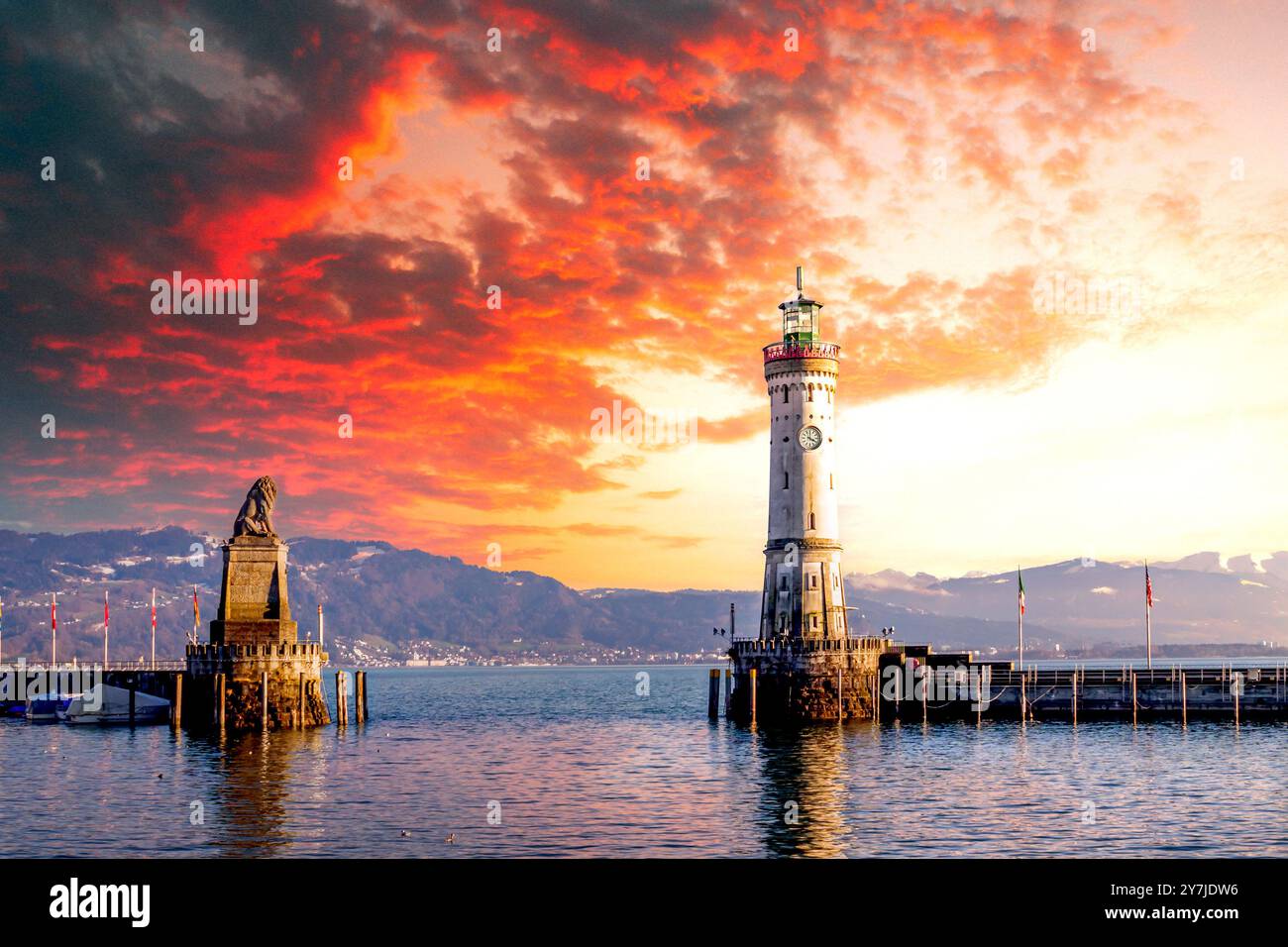Lindau presso il lago di Costanza - Germania Foto Stock