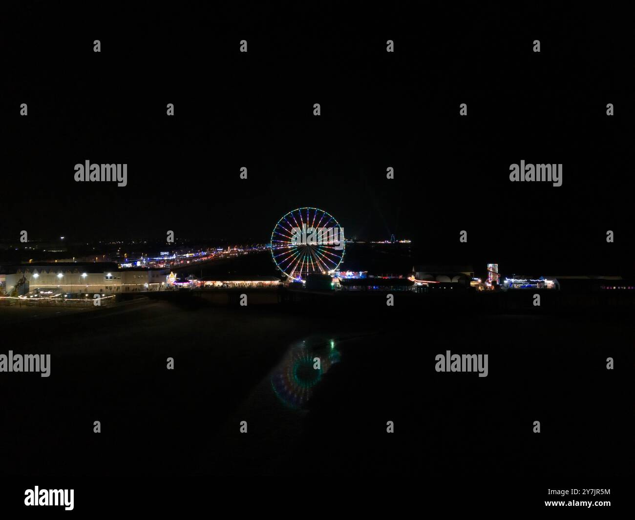 Central Pier, Blackpool, Inghilterra Foto Stock