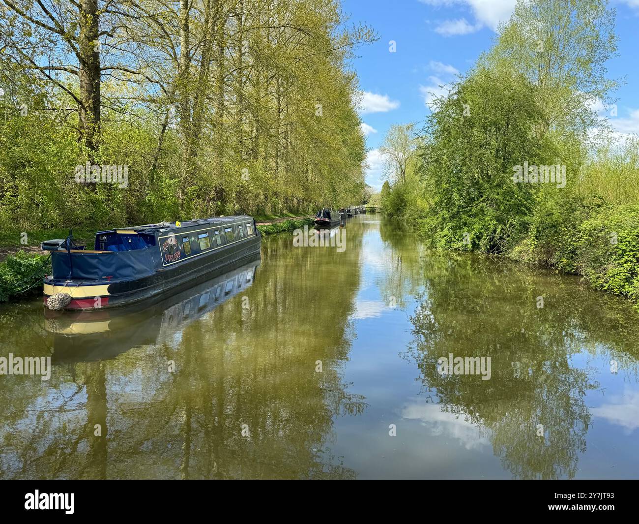 Il canale Kennet e Avon a Hungerford. Foto Stock