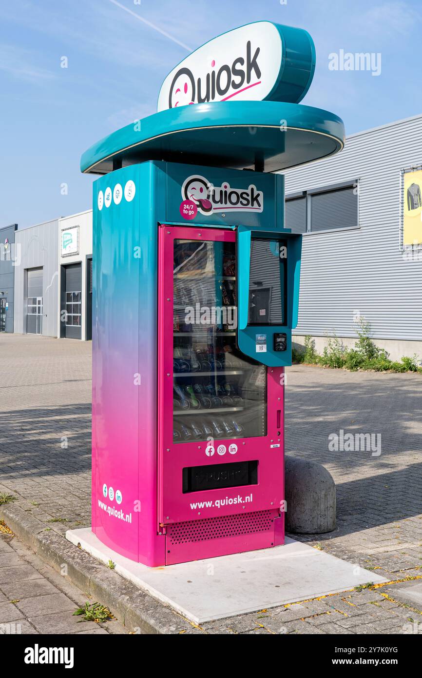 Distributore automatico Quiosk a Kampen, Paesi Bassi Foto Stock