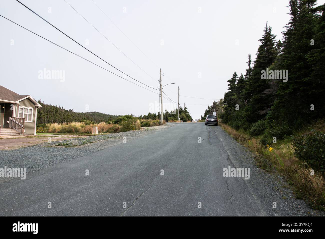 Da Red Cliff Road a Cobblers Path a Logy Bay-Middle Cove-Outer Cove, Newfoundland & Labrador, Canada Foto Stock