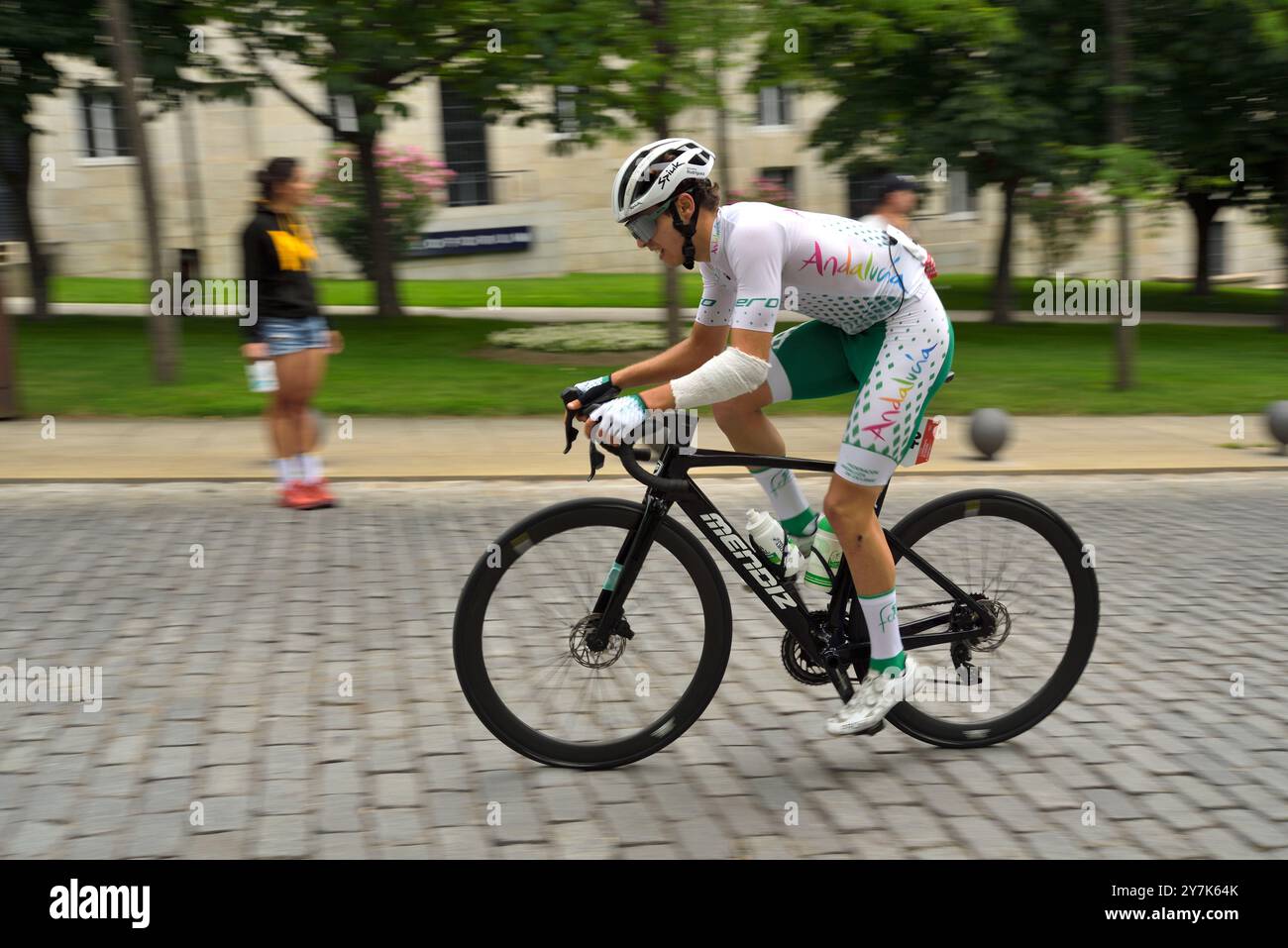 Campionato spagnolo di ciclismo Under-23 2024. San Lorenzo de El Escorial, Comunità di Madrid. Foto Stock