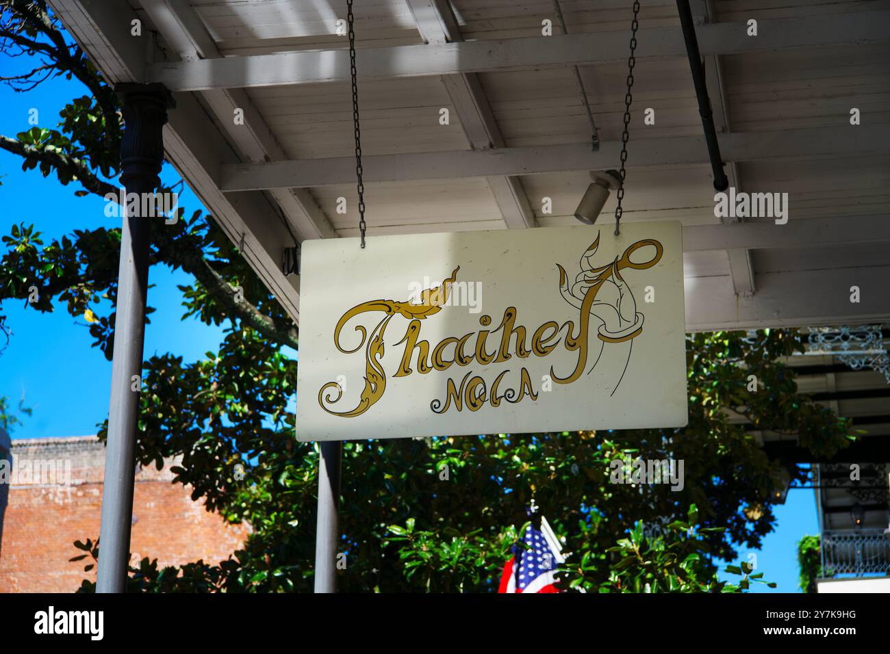 Il Thaihey Nola offre un'accogliente cucina thailandese nel quartiere francese Foto Stock