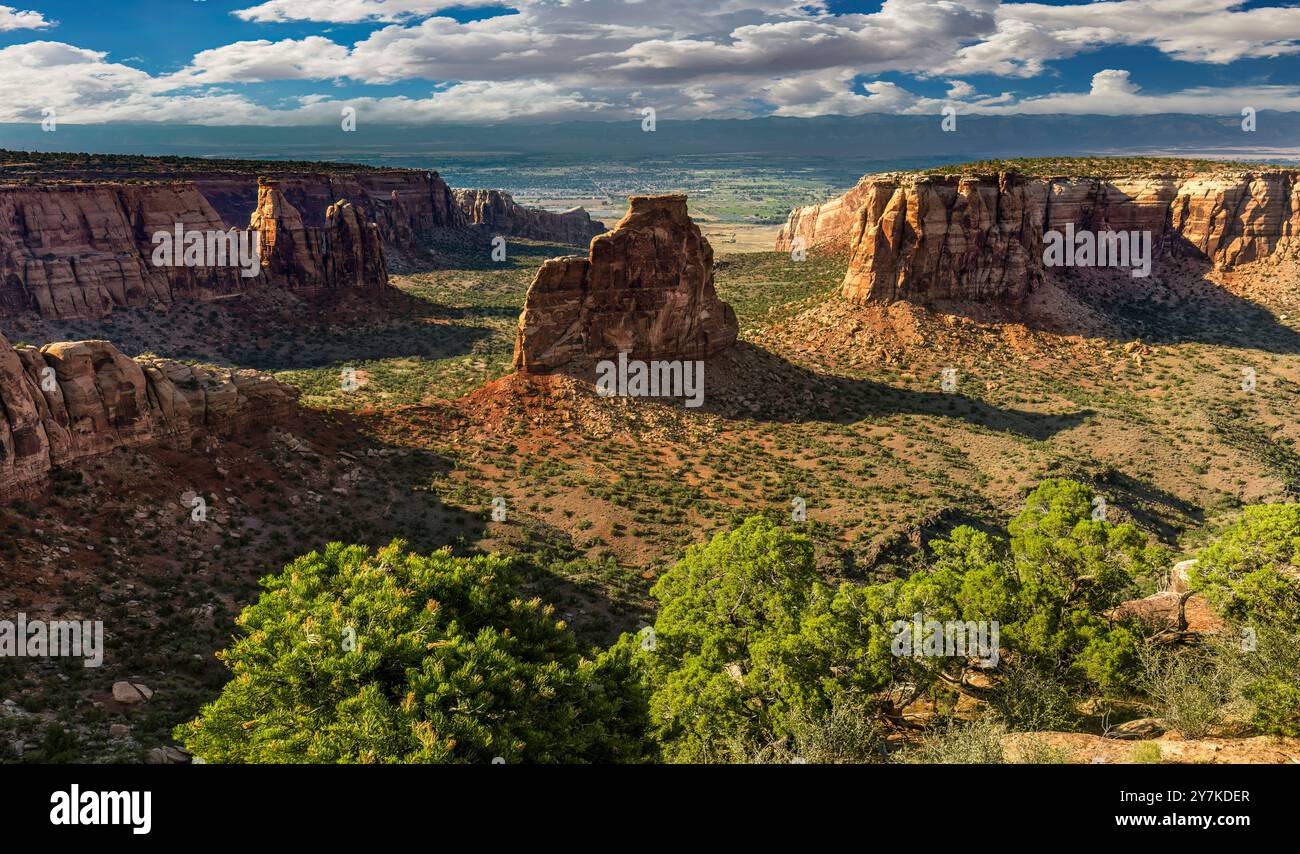 Pomeriggio Vista, Colorado National Monument, CO Foto Stock