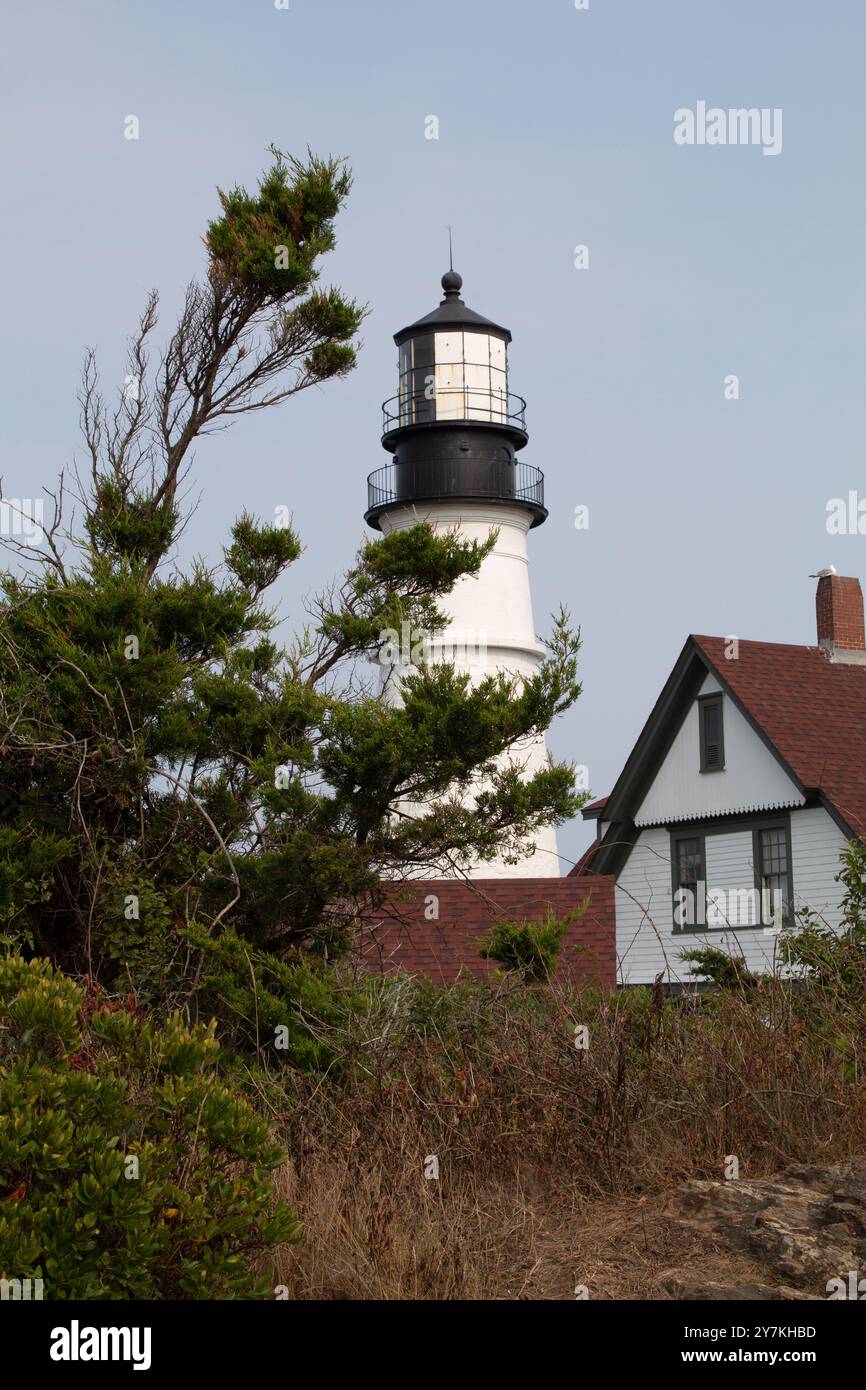Faro faro, Portland, Maine Foto Stock