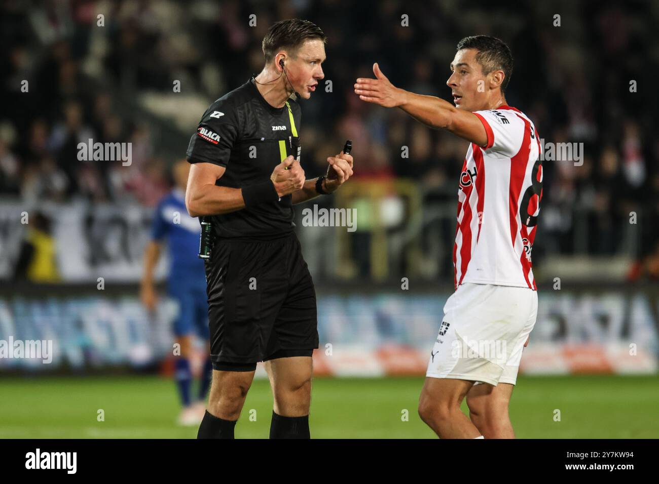 Cracovia, Polonia. 30 settembre 2024. Football 2024 2025 PKO BP Ekstraklasa Cracovia vs Stal Mielec op: PATRYK GRYCKIEWICZ, PATRYK SOKOLOWSKI crediti: Konrad Swierad/Alamy Live News Foto Stock