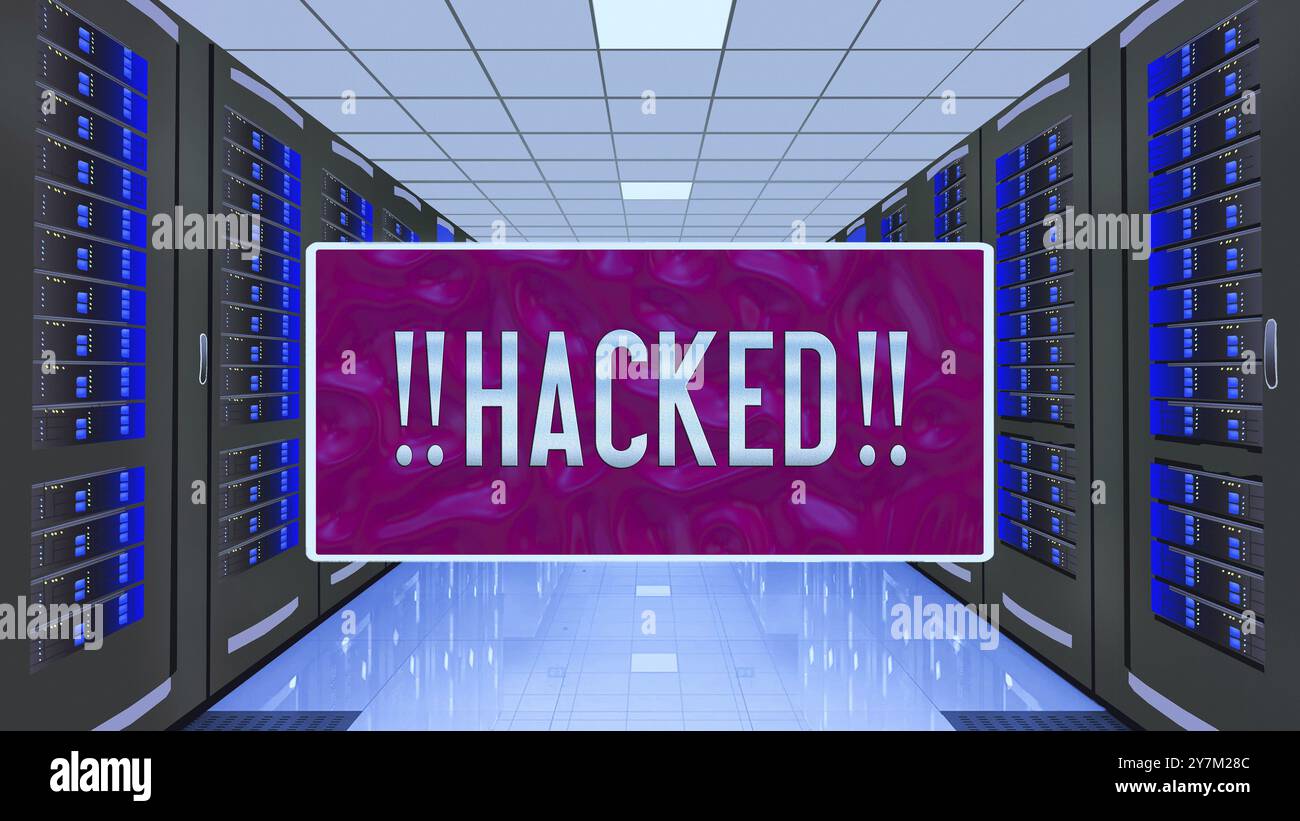 Immagine simbolica, sicurezza informatica, attacchi informatici in tutto il mondo, criminalità informatica, attacchi INFORMATICI digitali, hacker, furto di dati, spionaggio, malware, attacchi di phishing Foto Stock