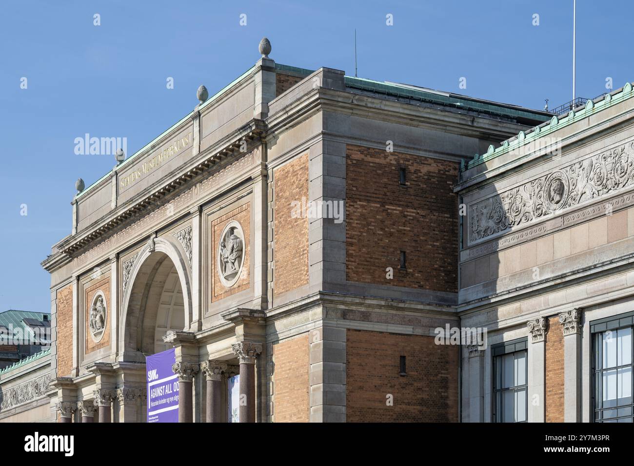 Ingresso, Museo Statale d'Arte, Museo Statens per la Kunst, SMK, Galleria Nazionale, Copenaghen, Isola di Zelanda, Danimarca, Europa Foto Stock