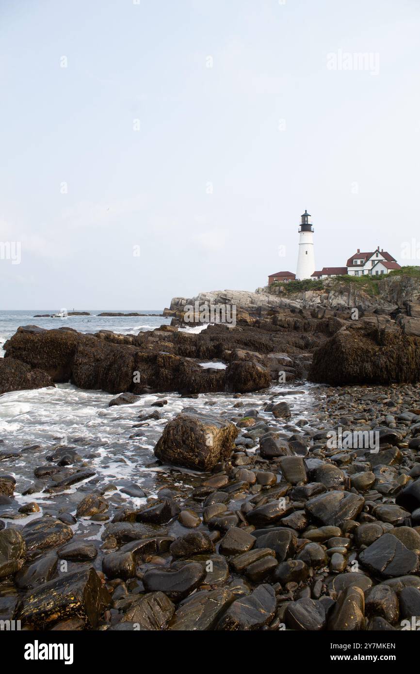 Faro faro, Portland, Maine Foto Stock