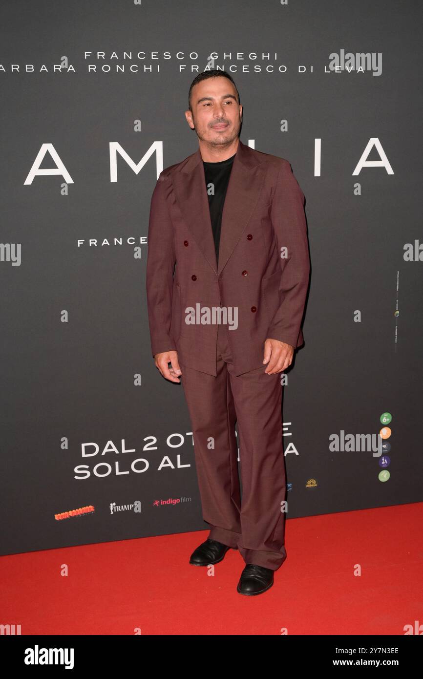 Roma, Italia. 30 settembre 2024. Francesco di leva assiste al Red carpet del film "Familia" al Cinema Adriano. (Foto di Mario Cartelli/SOPA Images/Sipa USA) credito: SIPA USA/Alamy Live News Foto Stock