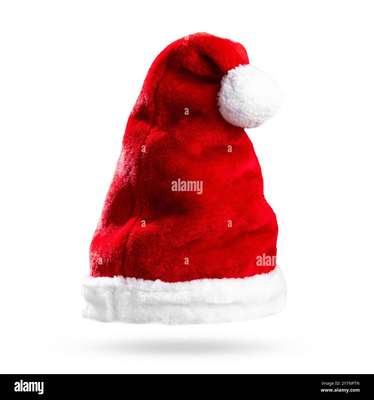 Tall Santa Hat isolato su White Foto Stock