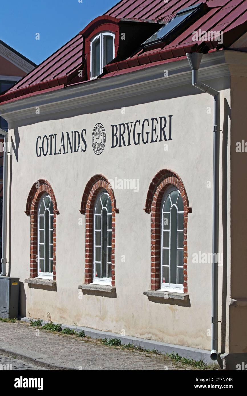 Gotlands Bryggeri, birrificio, Visby, Gotland Foto Stock