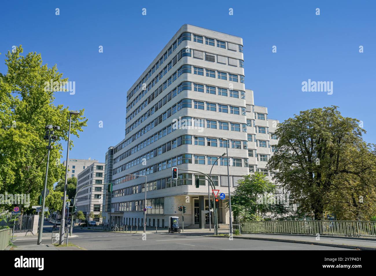 Shell House, Reichpietschufer, Tiergarten, Mitte, Berlino, Germania, Shell-Haus, Germania Foto Stock