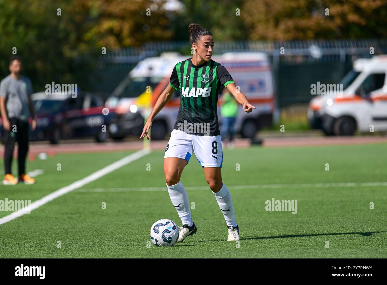 Martina Brustia di US Sassuolo femminile in azione durante la serie A femminile tra Napoli femminile e US Sassuolo all'Arena Giuseppe piccolo on S Foto Stock