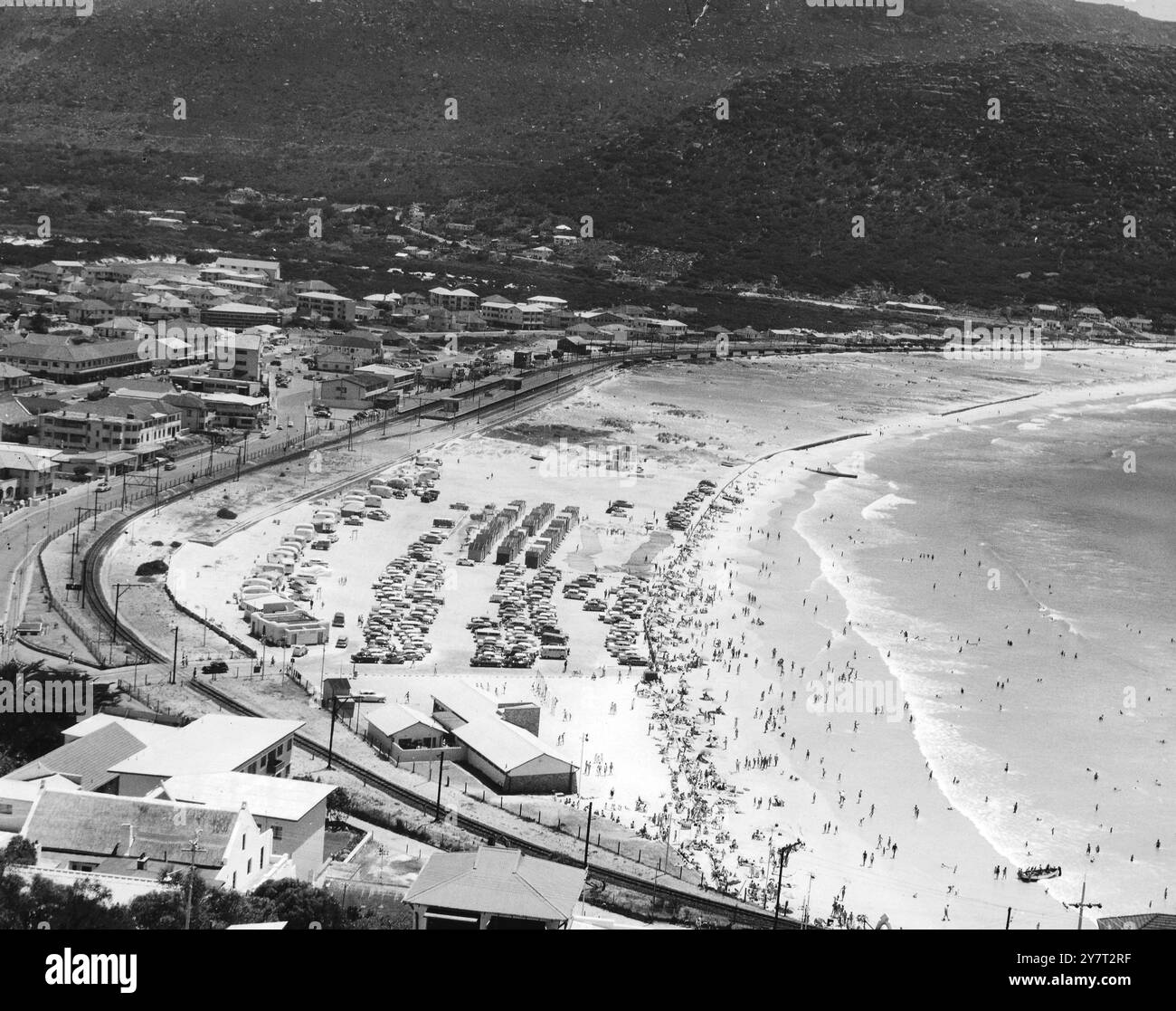 Fish Hoek sulla False Bay - il Capo - Sud Africa senza data Foto Stock