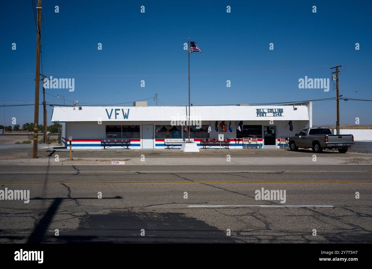 VFW Hall Barstow, California Foto Stock