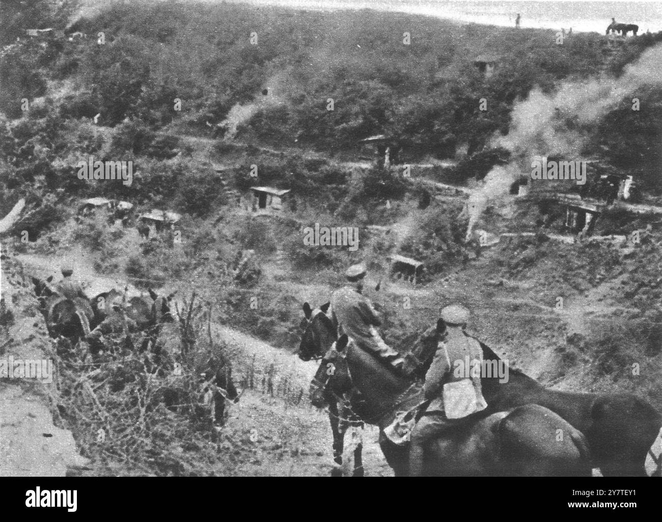 Profondi e spaziosi scavati: Parte della linea interrotta di Hindenburg lungo il canale di St Quentin, Francia. Ottobre 1918 Foto Stock