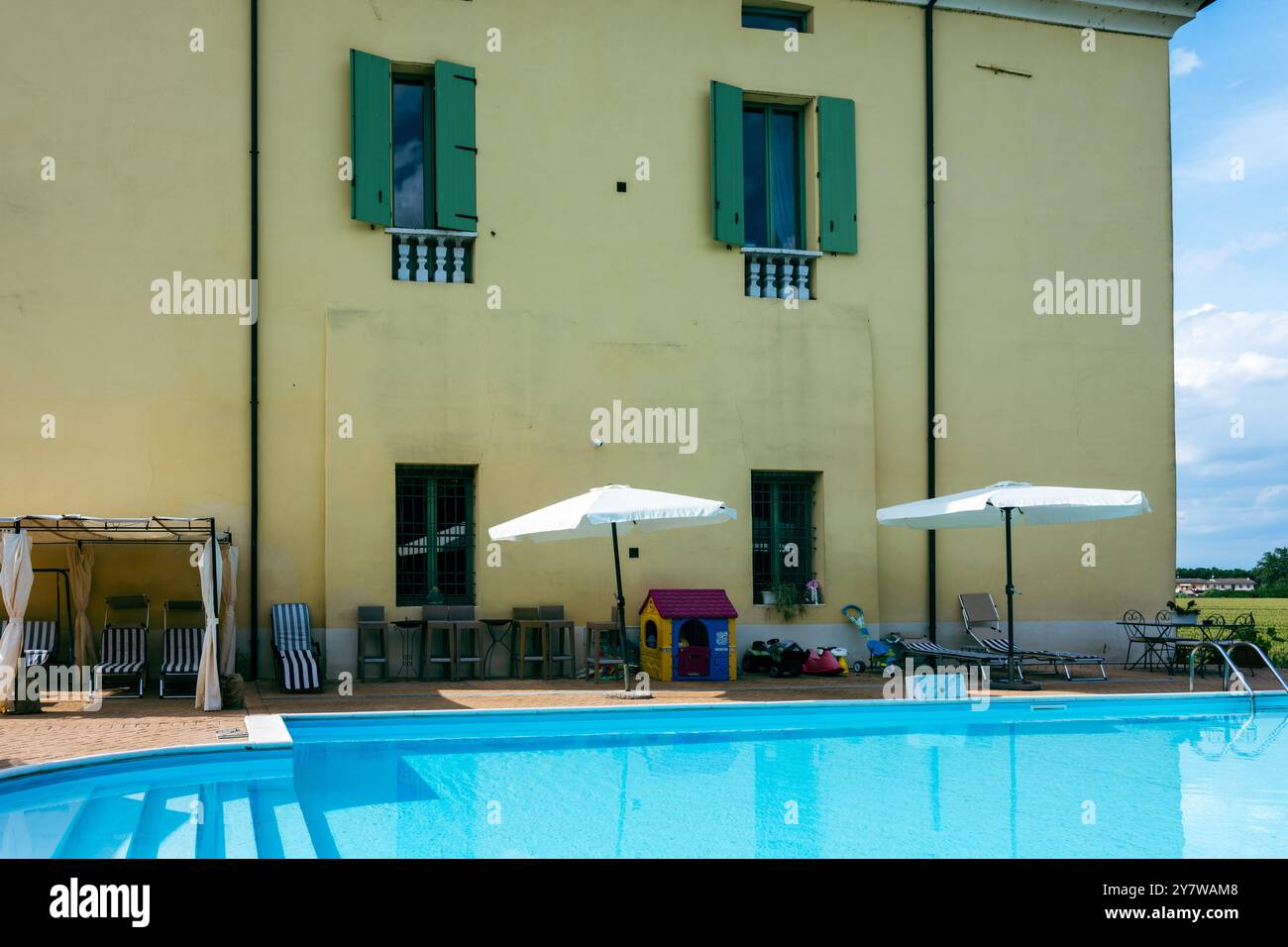 Un'antica residenza a Goito Mantova Lombardia Foto Stock