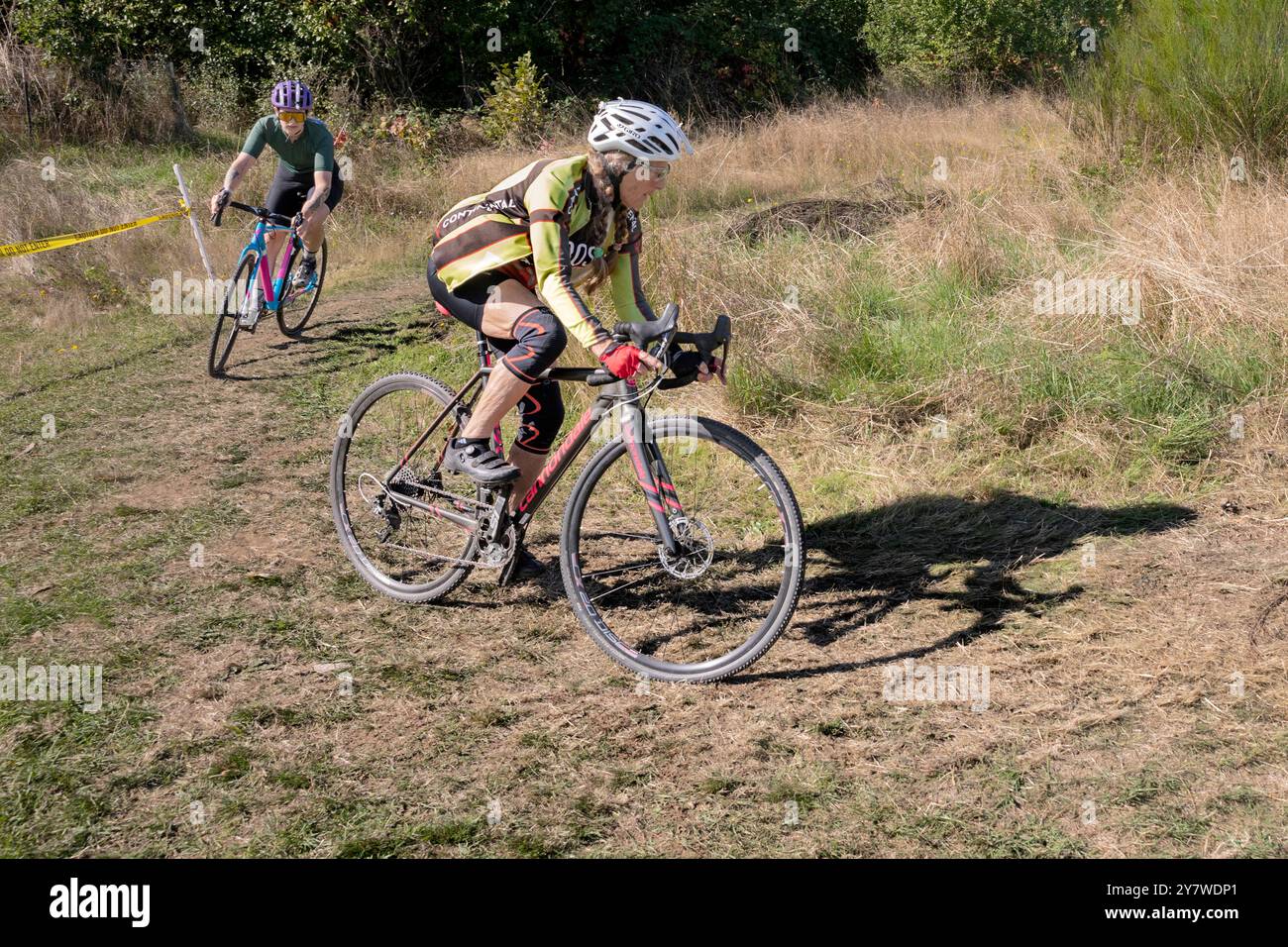 WA26131-00..... WASHINGTON - gara di ciclocross femminile a Fort Steilacoom a Lakewood. Foto Stock