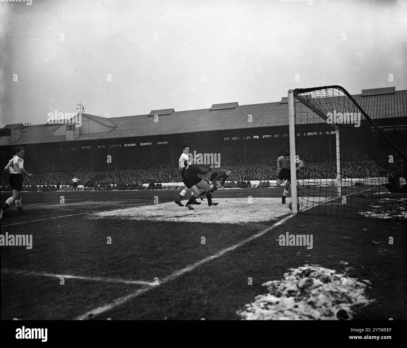 Giovane Inghilterra vs giovane Italia 19 gennaio 1955 Foto Stock
