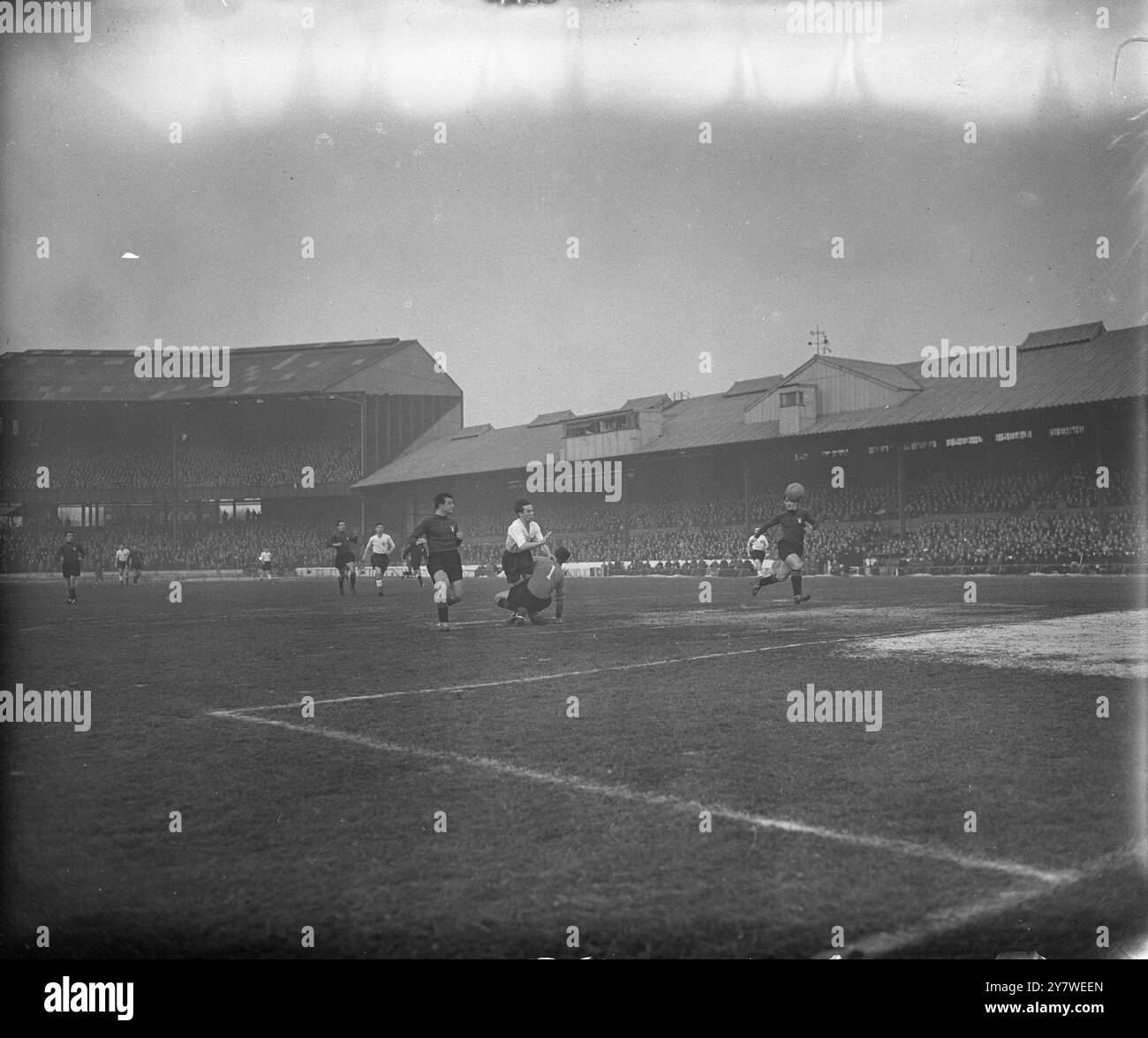 Giovane Inghilterra vs giovane Italia 19 gennaio 1955 Foto Stock