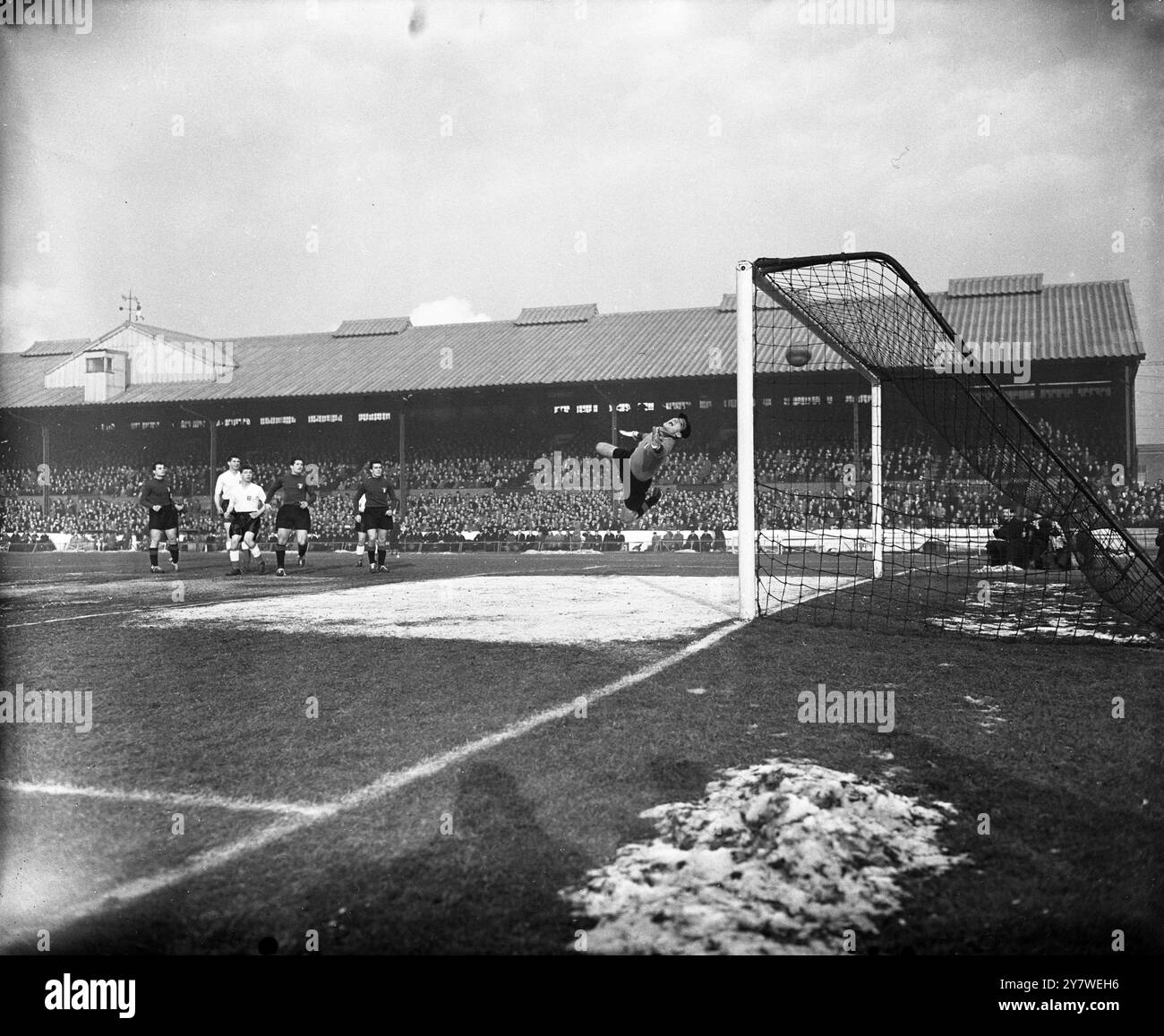 Giovane Inghilterra vs giovane Italia 19 gennaio 1955 Foto Stock